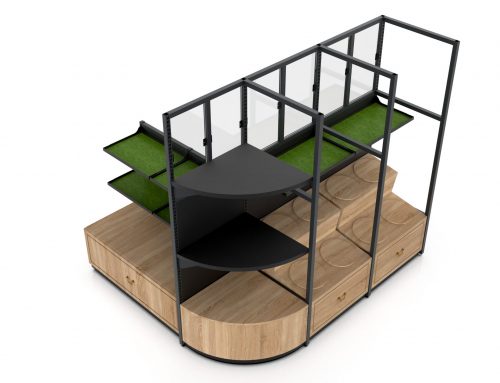 Flower Unit with Drawer, L Type