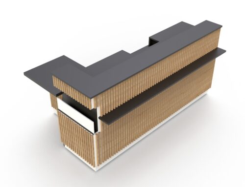 Checkout Counter with Front Shelf, Basic