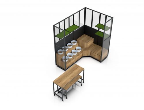 Flower Unit with Nesting Table, Room Type