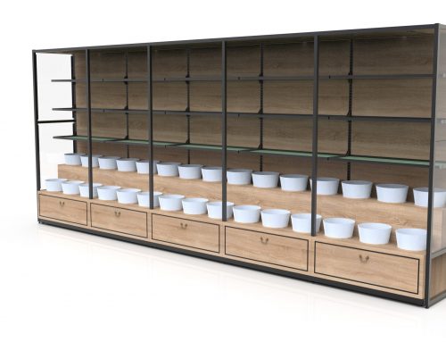 Flower Unit with Shelves, Drawer, Multi Module