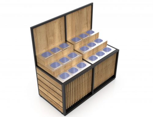 Olive Stand, 18-partitioned